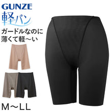 画像をギャラリービューアに読み込む, グンゼ 軽パン ロングパンツ ロングガードル M～LL レディース 補正下着 ガードル 薄手 軽い 補整 大きいサイズあり GUNZE
