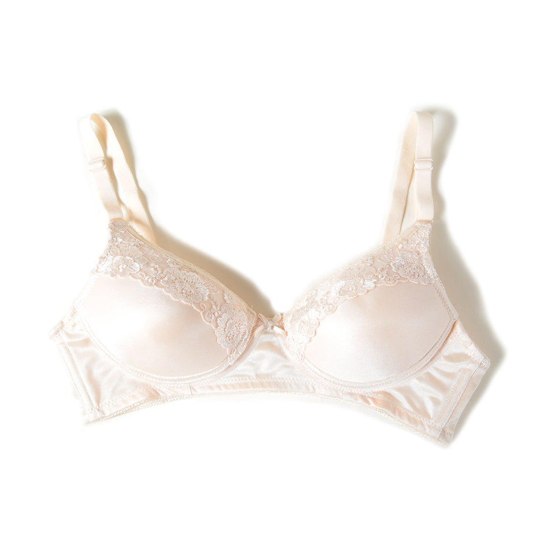 ノンワイヤー ブラジャー 下着  A70～B80 (ノンワイヤーブラ ブラ インナー メッシュ レディース 女性 婦人 花柄 A70 A75 A80 B70 B75 B80) (在庫限り)