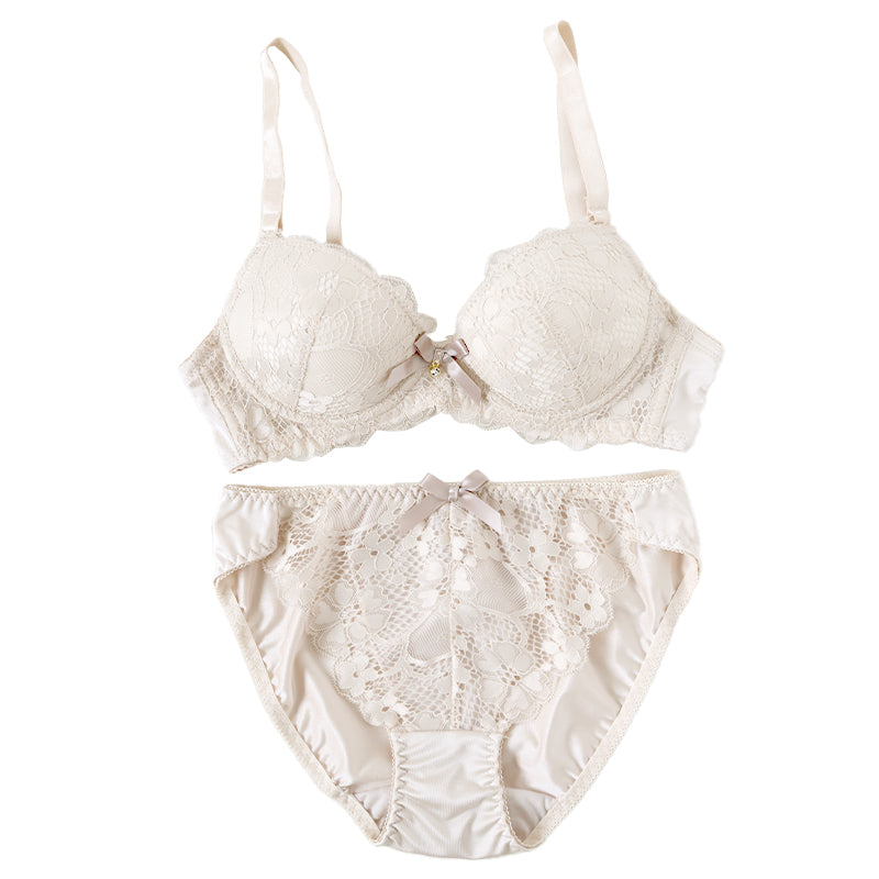 ブラジャー ショーツ セット ノンワイヤー ブラショーツ レディース S M L LL 上下セット ノンワイヤーブラ パンティ レース 可愛い かわいい 下着 インナー