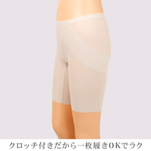 画像をギャラリービューアに読み込む, ガードル ロング レディース ヒップアップ 補整下着 シームレス ハイウエスト お腹引き締め 裾ヘム 一枚履きOK M L LL インナー 下着 美尻 美ライン 無地
