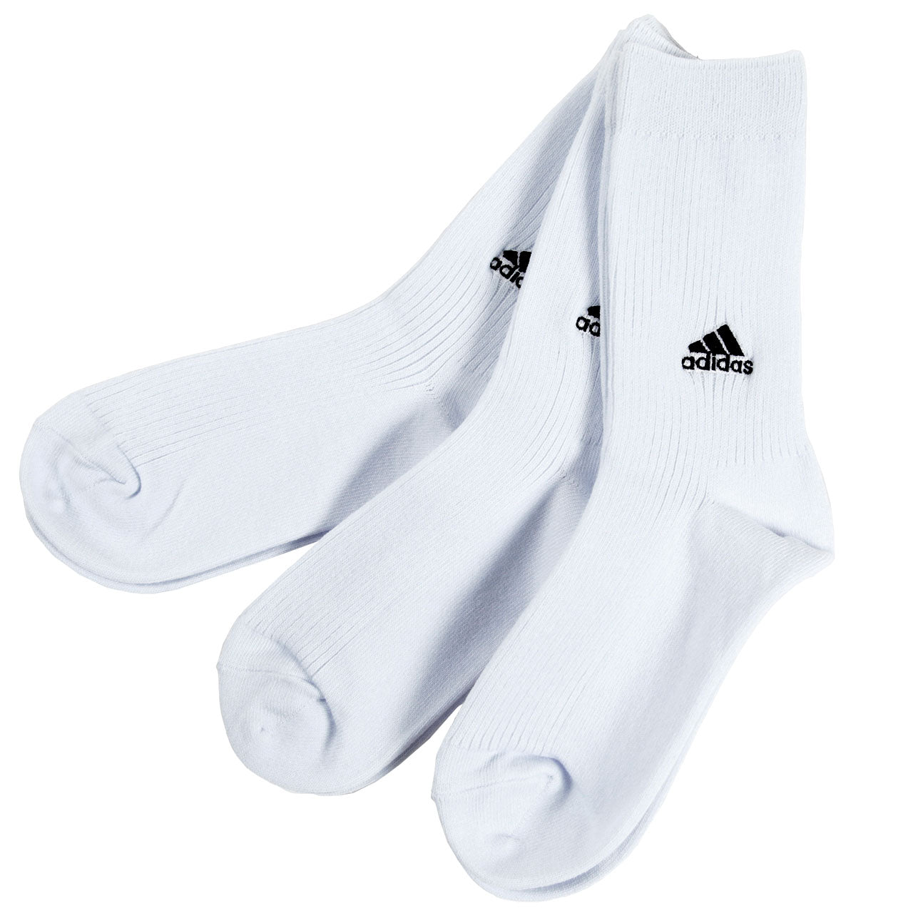 アディダス adidas 靴下 子供 クルーソックス ジュニア 3足組 21-23cm