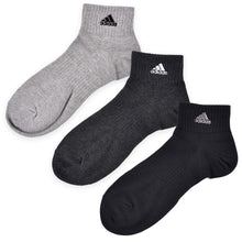 画像をギャラリービューアに読み込む, 福助 adidas スニーカーソックス 3足組 消臭加工 24-26cm～28-30cm (アディダス ソックス 靴下 メンズ 男 セット まとめ買い フクスケ) (在庫限り)
