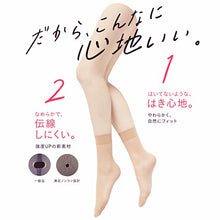 画像をギャラリービューアに読み込む, 福助 満足 ストッキング ソックス丈 22-25cm (フクスケ レディース 伝線しにくい クルー丈) (在庫限り)
