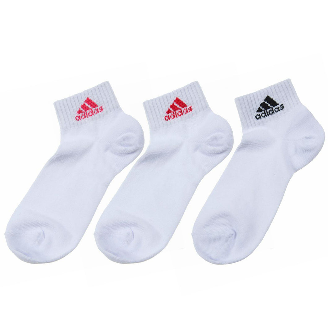 adidas ショート丈ソックス 3足組 21-23cm～23-25cm (アディダス ソックス 靴下 レディース 女 セット まとめ買い フクスケ 福助) (在庫限り)