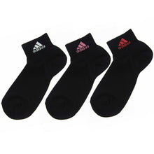 画像をギャラリービューアに読み込む, adidas ショート丈ソックス 3足組 21-23cm～23-25cm (アディダス ソックス 靴下 レディース 女 セット まとめ買い フクスケ 福助) (在庫限り)
