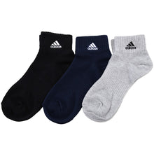 画像をギャラリービューアに読み込む, adidas ショート丈ソックス 3足組 21-23cm～23-25cm (アディダス ソックス 靴下 レディース 女 セット まとめ買い フクスケ 福助) (在庫限り)
