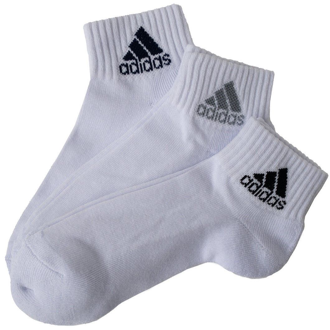 adidas 足底クッション ソックス 3足組 24-26cm・26-28cm (アディダス ソックス 靴下 メンズ 男 セット まとめ買い フクスケ) (在庫限り)