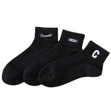画像をギャラリービューアに読み込む, コンバース 片面刺繍 ソックス 3足組 23-25cm 靴下 レディース CONVERSE アソート 3足セット ワンポイント スニーカー くるぶし 福助
