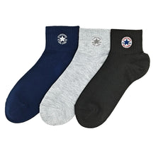 画像をギャラリービューアに読み込む, コンバース 片面刺繍 ソックス 3足組 23-25cm 靴下 レディース CONVERSE アソート 3足セット ワンポイント スニーカー くるぶし 福助
