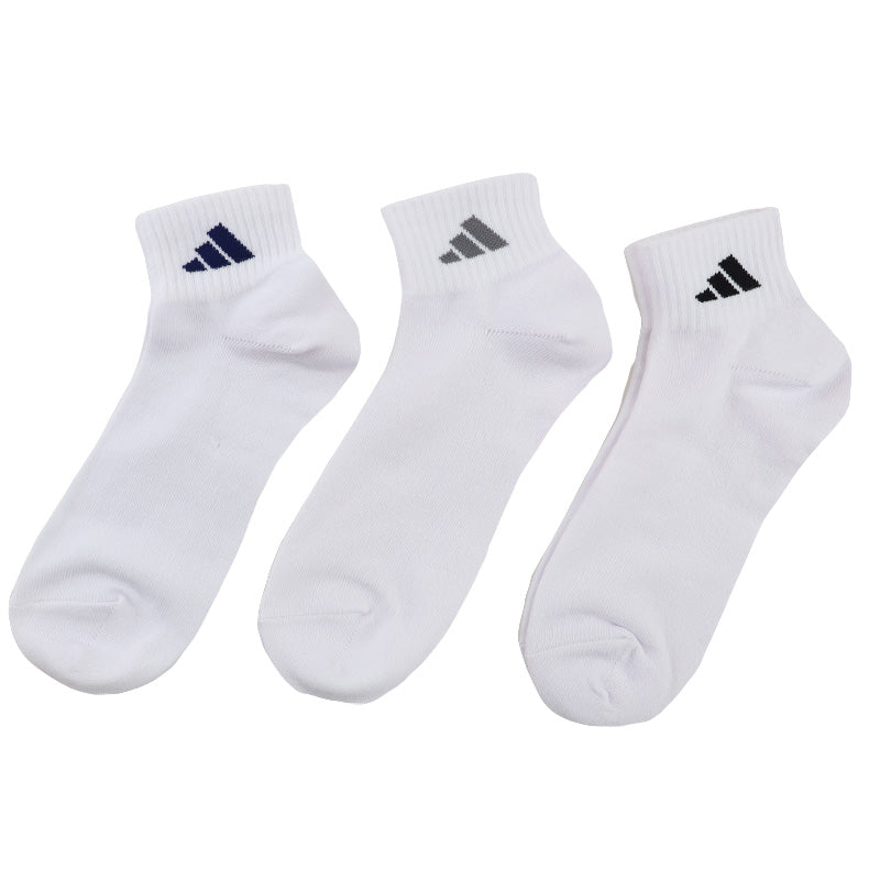 アディダス 靴下 ショート ソックス くるぶし丈 メンズ 男子 3足組 24