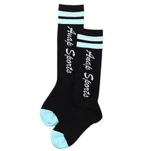 画像をギャラリービューアに読み込む, 靴下 子供 ハイソックス 女子 黒 紫 シロ ワンポイント 19-21cm 22-24cm ソックス ジュニア 子ども 綿混 かわいい 小学生 ひざ下 アナップスポーツ 長い
