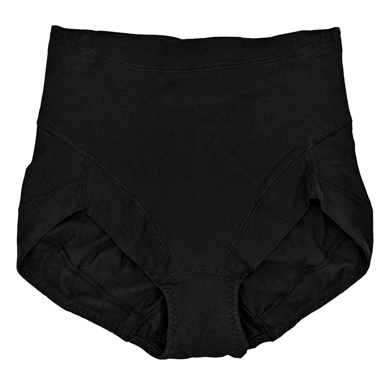 福助 満足 ショーツ お腹 引き上げ 綿混 やや深履き M～LL