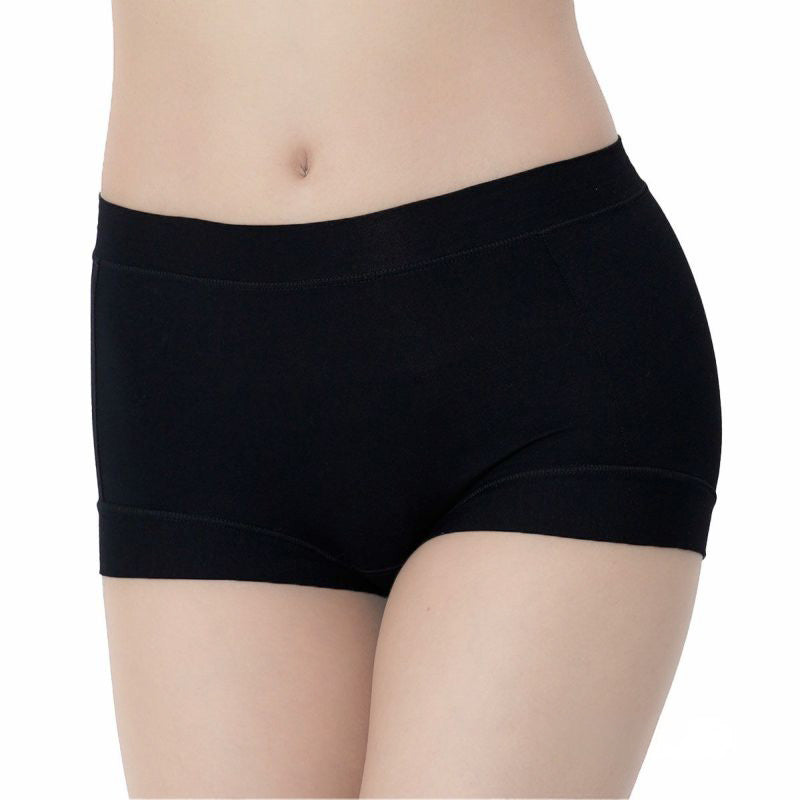 よもぎ蒸し ショーツ 一分丈 レディース 福助 温活 あったか M～LL インナー 下着 パンツ 女性 冷え対策 寒さ対策 発熱素材 生理痛 秋冬 婦人 あたたか