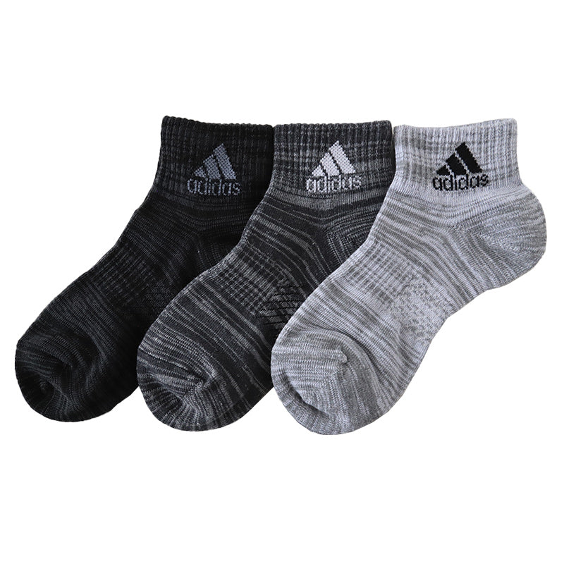 靴下 キッズ 子供用 ショートソックス 3足組 adidas 19-21cm～23-25cm ソックス スニーカーソックス 子ども ジュニア ワンポイント 丈夫 スポーツソックス (在庫限り)