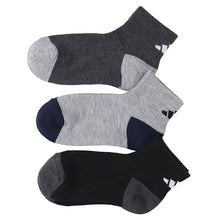画像をギャラリービューアに読み込む, 靴下 キッズ 子供用 ショートソックス 3足組 adidas 19-21cm～23-25cm ソックス 子ども ジュニア ワンポイント 丈夫 スポーツソックス
