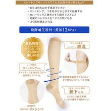 画像をギャラリービューアに読み込む, 満足 ストッキングソックス 靴下 着圧 無地 ハイソックス丈 ひざ下丈 22-25cm  福助 フクスケ レディース 婦人 やわらか 肌カバー ナイロンソックス 消臭機能 
