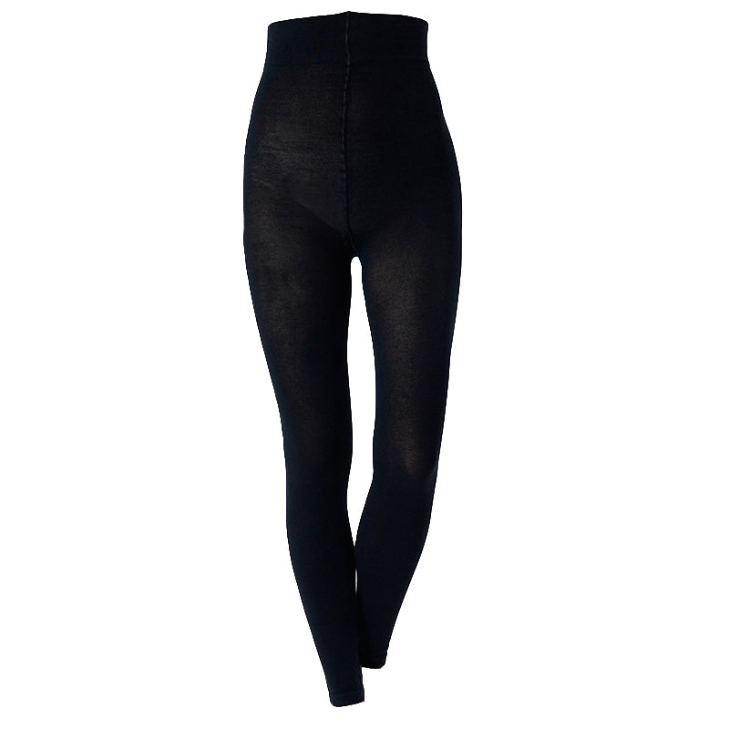 満足 お腹 あったか ハイウエスト レギンス 綿 温活 福助 M-L・L-LL レディース スパッツ 10分丈 生理痛 寒さ対策 インナー あたたか コットン 綿混 (在庫限り)