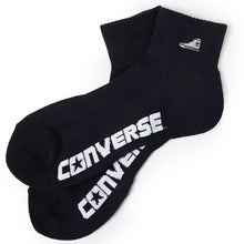 画像をギャラリービューアに読み込む, コンバース 足底パイル ショート丈 ソックス メンズ 靴下 25-27cm カジュアル シンプル 刺繍 CONVERSE ブランド 福助
