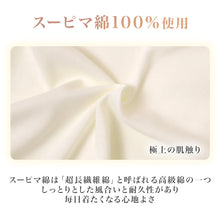 画像をギャラリービューアに読み込む, スーピマ綿100% レディース インナー 8分袖 シャツ 綿100% コットン100% M L LL 長袖 肌着 婦人 下着 女性用 婦人肌着 綿インナー コットンインナー 8分袖インナー 八分袖 丸首 クルーネック 襟ぐり広め 丸胴 脇シームレス アンダーシャツ 重ね着
