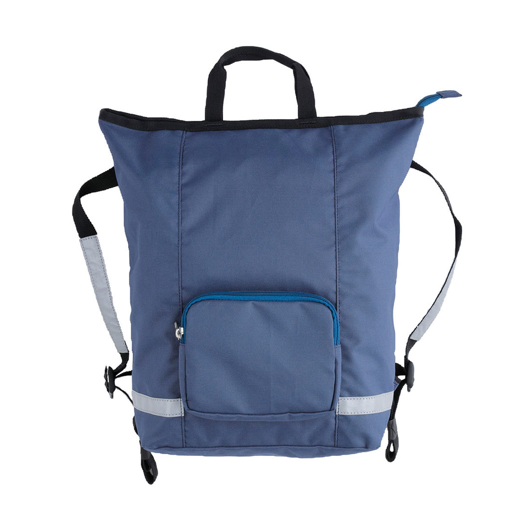 ナップサック スクールバッグ 教科書 反射材つき ファスナー ポケット