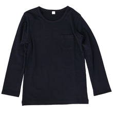 画像をギャラリービューアに読み込む, キッズ 長袖Tシャツ ポケット付き ロンt カットソー 秋 100cm～130cm 子供 子ども インナー シンプル 無地 子供服 トップス 無地 シンプル ロングTシャツ  (在庫限り)
