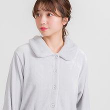 画像をギャラリービューアに読み込む, ルームウェア レディース 可愛い パジャマ 寝巻き 寝間着 冬 もこもこ 暖かい 前開き M-L (長袖 防寒 部屋着 上下セット 婦人 女性 暖かい あたたかい あったかい フランネル)

