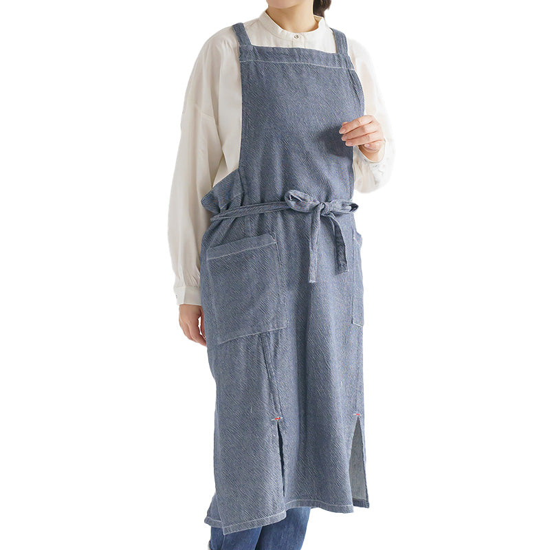 エプロン ロング おしゃれ たすき掛け たすき掛けエプロン ロング丈