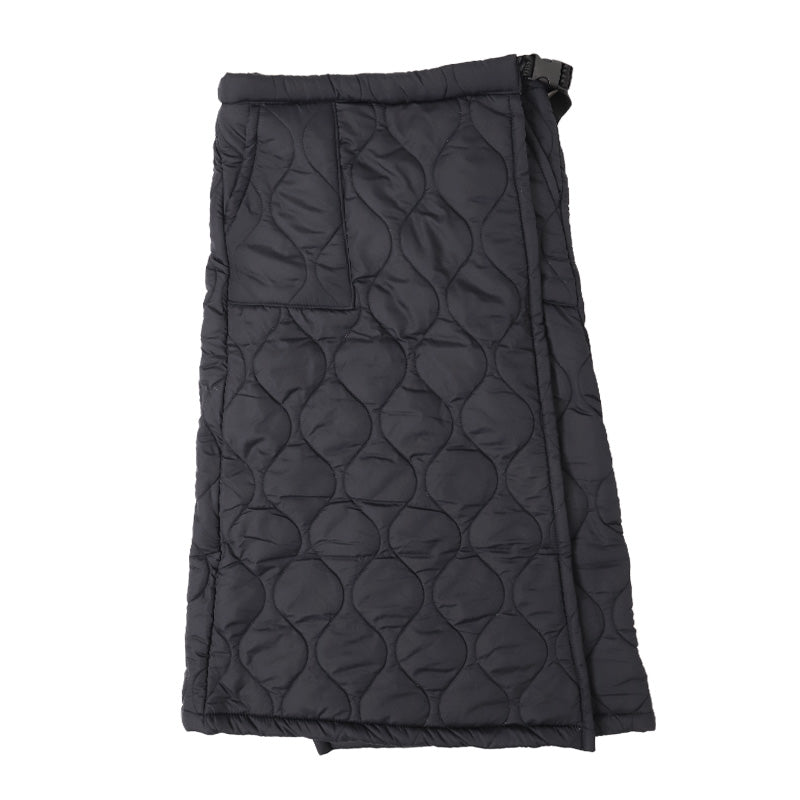 巻きスカート ポケット付き 防寒 ラップスカート ロング ロング丈 キルティング スカート はっ水 90cm丈 ひざ掛け あったか 暖かい おしゃれ 可愛い かわいい ひざかけ 冷え対策 無地