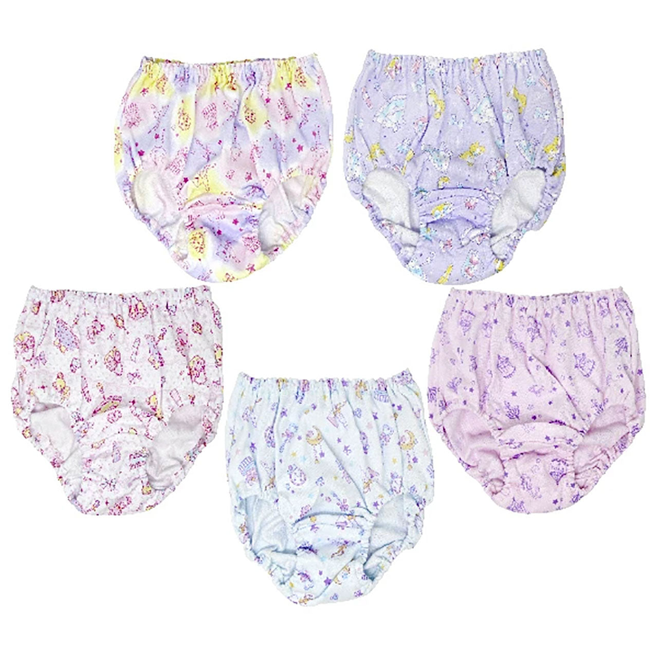 激安通販新作 女の子 ジュニア (キッズ 100cm~140cm 5枚組 ショーツ 綿100% ベビー