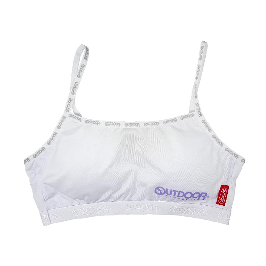 Outdoor ハーフブラ カップ付き 150cm～165cm (アウトドア ハーフキャミ スポブラ スポーツブラ 女子 モールドカップ 150 160 165) (在庫限り)