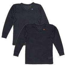 画像をギャラリービューアに読み込む, 男の子 インナー 8分袖 長袖 2枚組 男児 子供 肌着 120 130 140 150 160 170cm あったか 温度調節 吸熱 放熱 通園 通学 吸湿 速乾 うす手 薄手 軽い 無地 シンプル ブラック 黒 子供服 下着
