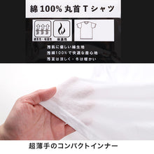 画像をギャラリービューアに読み込む, メンズ 半袖 綿100% インナー tシャツ 丸首 3枚セット M L LL 半袖シャツ 紳士 肌着 下着 男 アンダーウェア 薄手 コットン 綿 白 ホワイト 白シャツ シンプル まとめ買い
