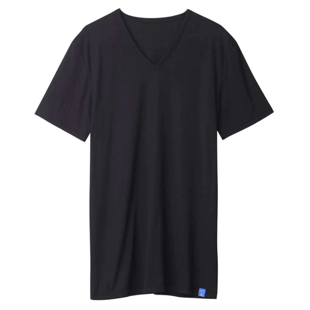 グンゼ インナー メンズ 半袖 Vネック Tシャツ 冷感 M～LL GUNZE COOLMAGIC 吸汗速乾 消臭 肌着 夏 下着 部屋干し ひんやり (在庫限り)