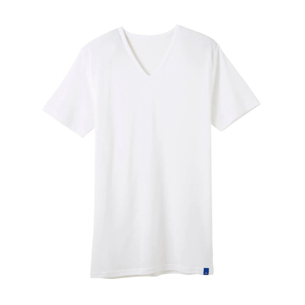 グンゼ COOLMAJIC メッシュ VネックTシャツ M～LL (GUNZE COOLMAGIC メンズ メッシュインナー 吸汗速乾 消臭 Vネック 肌着 夏向け 部屋干し 通気性) (在庫限り)