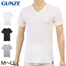 画像をギャラリービューアに読み込む, グンゼ COOLMAJIC メッシュ VネックTシャツ M～LL (GUNZE COOLMAGIC メンズ メッシュインナー 吸汗速乾 消臭 Vネック 肌着 夏向け 部屋干し 通気性) (在庫限り)
