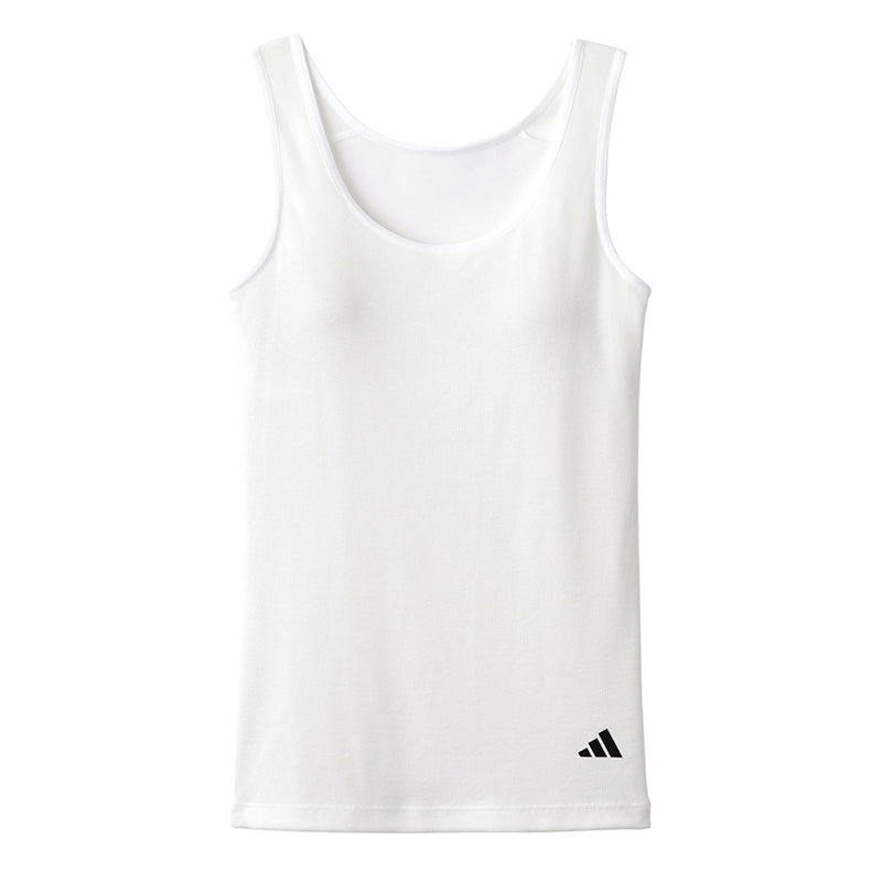 アディダス タンクトップ パッド付き 子供 グンゼ ジュニア キッズ 綿混 150cm 160cm 165cm adidas 黒 白 青 女子 女の子 女児 肌着 下着 インナー パッド付 ブラタンクトップ スポーツ 中学生 カップ付きインナー 小学生