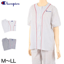 画像をギャラリービューアに読み込む, グンゼ チャンピオン 婦人半袖7分丈パンツパジャマ M～LL (Champion GUNZE パジャマ レディース 綿100% 半袖 7分丈パンツ ルームウェア) (在庫限り)
