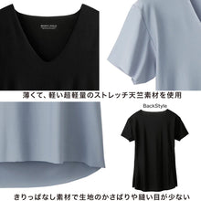 画像をギャラリービューアに読み込む, グンゼ ボディワイルド Tシャツ 深Vネック メンズ 半袖 肌着 M・L (bodywild 下着 ひびきにくい カットオフ インナー 薄い 軽い AIRZ) (在庫限り)
