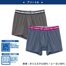 画像をギャラリービューアに読み込む, グンゼ umbro ボクサーブリーフ２枚組 M～LL (アンブロ メンズ パンツ ボクサーブリーフ 下着 インナー 綿 吸汗速乾 メッシュ編) (在庫限り)
