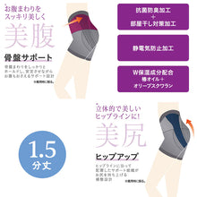 画像をギャラリービューアに読み込む, グンゼ サブリナ ガードル 1.5分丈 補正 ボトム インナー M-L・L-LL (骨盤サポート ヒップアップ 補整 下着 レディース スパッツ レギンス ローズ 肌色 黒) (在庫限り)
