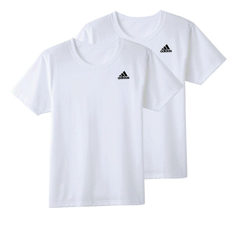 アディダス tシャツ メンズ クルーネック 半袖 インナー 2枚組 M～LL (シャツ 2枚セット 綿混 adidas グンゼ ストレッチ – スクログ