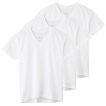 画像をギャラリービューアに読み込む, グンゼ メンズ tシャツ vネック 3枚組 綿100% 半袖 インナー S～LL ボディワイルド BODYWILD インナーシャツ v首 無地 下着 肌着 紳士 男性 トップス (在庫限り)
