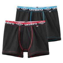 画像をギャラリービューアに読み込む, グンゼ umbro 子供 ボクサーブリーフ 2枚 セット 綿100 140～170 アンブロ パンツ 前あき ボクサーブリーフ 下着 インナー 綿 吸汗速乾 ギフト プレゼント ボクサーパンツ 黒 ブラック カラフル 140 150 160 170
