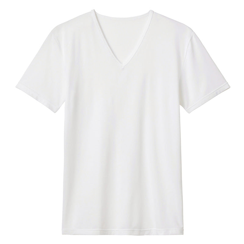 アセドロン Vネック Tシャツ グンゼ メンズ M L LL gunze 吸汗速乾 消臭 v首 半袖 シャツ 下着 肌着 インナー 夏 プレゼント ギフト 父の日