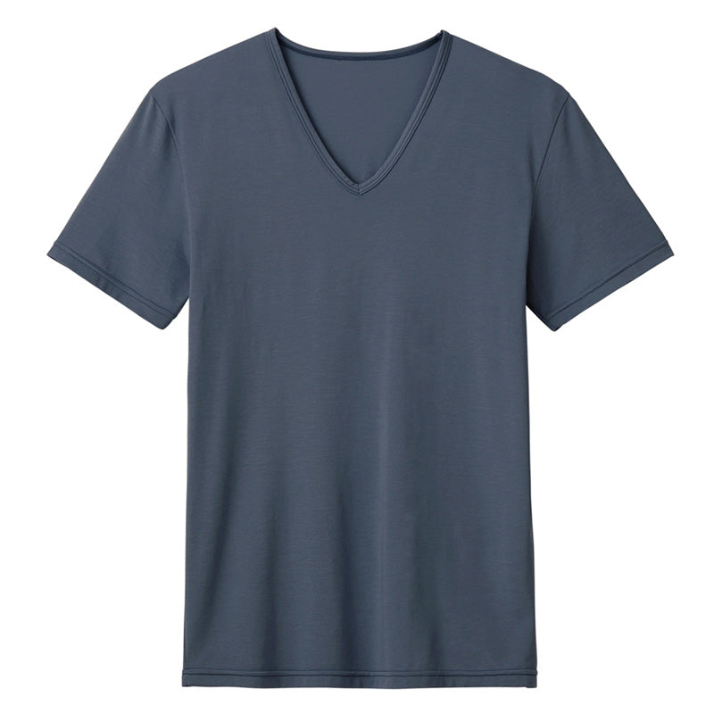 アセドロン Vネック Tシャツ グンゼ メンズ M L LL gunze 吸汗速乾 消臭 v首 半袖 シャツ 下着 肌着 インナー 夏 プレゼント ギフト 父の日