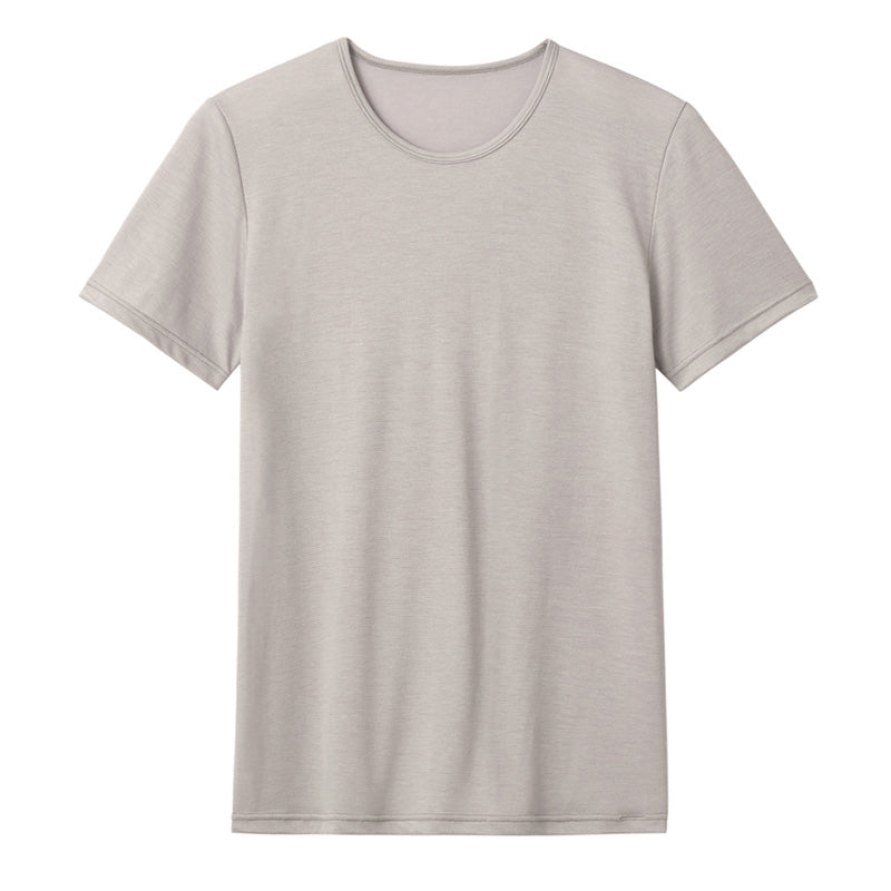 アセドロン クルーネック Tシャツ グンゼ 鹿の子 クールマジック メンズ M～LL gunze coolmagic 吸汗速乾 消臭 丸首 半袖 シャツ 下着 肌着 インナー 夏 プレゼント ギフト 父の日 (在庫限り)