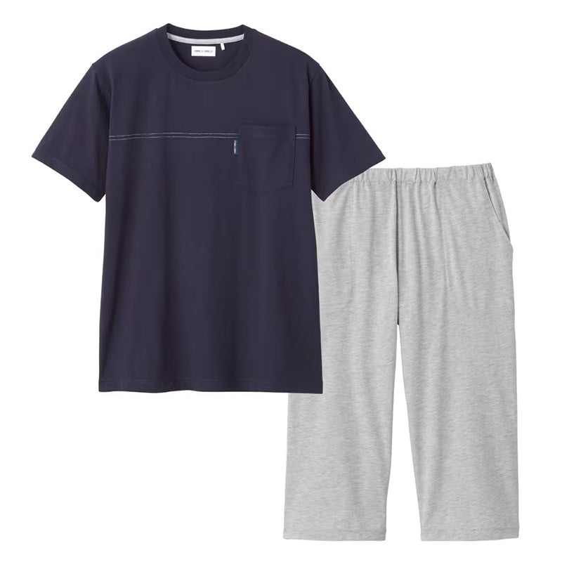 グンゼ パジャマ メンズ 春夏 半袖 7分丈パンツ セットアップ M～LL