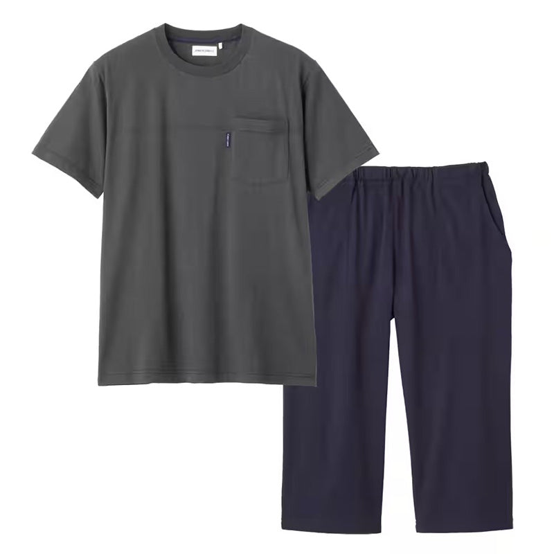 グンゼ パジャマ メンズ 春夏 半袖 7分丈パンツ セットアップ M～LL