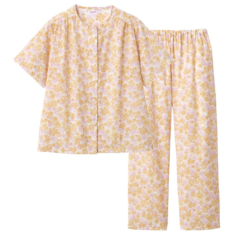 新品未使用品】Mサイズ 綿100% 半袖長ズボンパジャマ 鳴く
