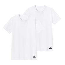 画像をギャラリービューアに読み込む, アディダス 綿100 Tシャツ メンズ 2枚組 グンゼ M L LL クルーネック 丸首 肌着 下着 インナー シャツ 2枚セット adidas gunze 白 黒 プレゼント ギフト
